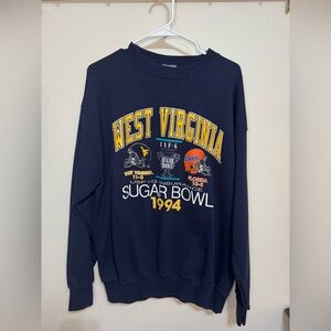 Vintage 1994 West Virginia University WVU Mountaineers Sugar Bowl crewneck